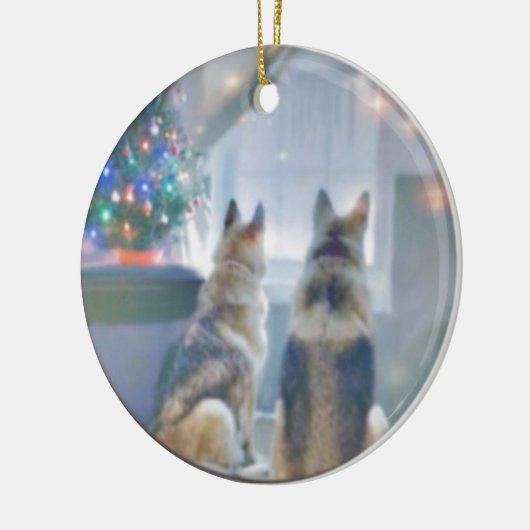 Cirkelversieringen Keramisch Ornament (Links)