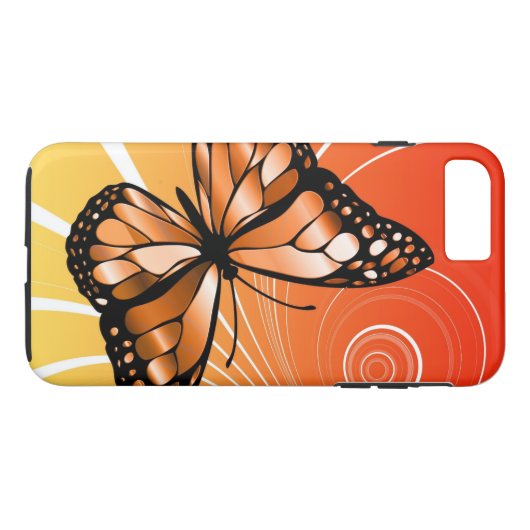 Cirkelvlinderontwerp Case-Mate iPhone Case (Achterkant (Horizontaal))