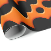 Cirkelvormen Oranje Abstract geometrisch patroon Cadeaupapier (Rol Hoek)