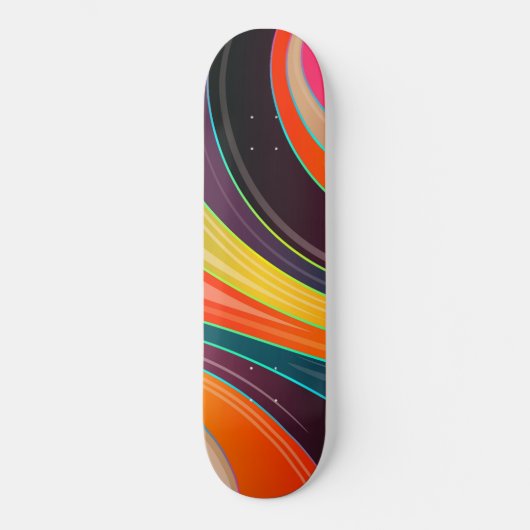 cirkelvormig abstract skateboard (Voorkant)