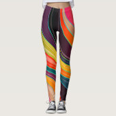 cirkelvormig abstracte leggings (Voorkant)
