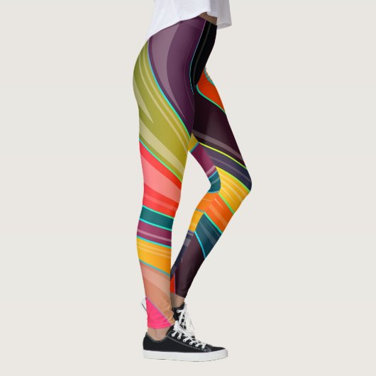 cirkelvormig abstracte leggings (Rechts)