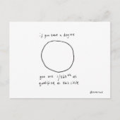 cirkelvormig briefkaart (Voorkant)