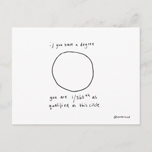 cirkelvormig briefkaart (Voorkant)