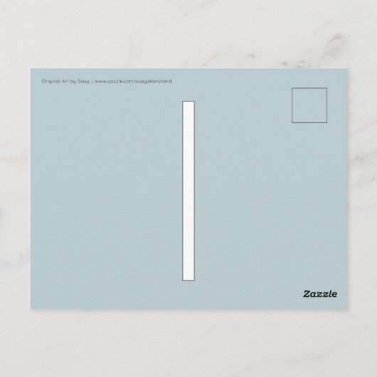 Cirkelvormig Briefkaart (Achterkant)