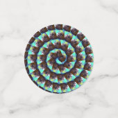 cirkelvormig bruin en wit cavia patroon, confetti (Kleine voorkant)