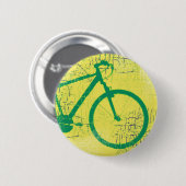cirkelvormig fiets groen ronde button 5,7 cm (Voorkant /achterkant)