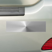 Cirkelvormig geborsteld aluminium bumpersticker (Op auto)