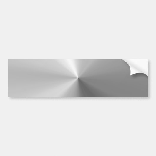 Cirkelvormig geborsteld aluminium bumpersticker (Voorkant)