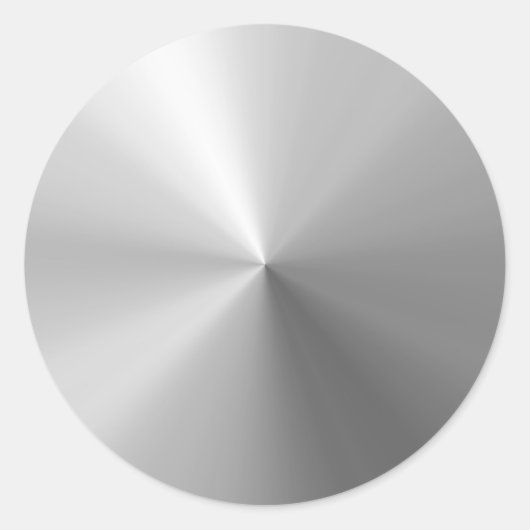 Cirkelvormig geborsteld aluminium ronde sticker (Voorkant)