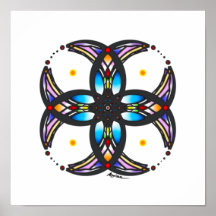 cirkelvormig Glas in lood