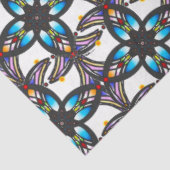 cirkelvormig Glas in lood Tissuepapier (Detail)