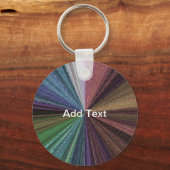 Cirkelvormig Gradiënt Aards Regenboog Sleutelhanger (Voorkant)
