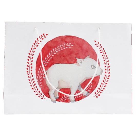 Cirkelvormig grote cadeautas (Achterkant)