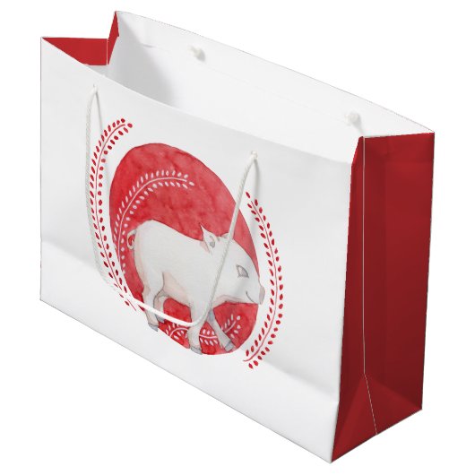 Cirkelvormig grote cadeautas (Voorkant Gekanteld)