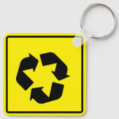 Cirkelvormig kruispunt sleutelhanger (Achterkant)