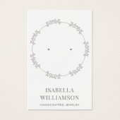  cirkelvormig Lijst dat juwelen laat zien Visitekaartje (Voorkant)