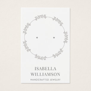 cirkelvormig Lijst dat juwelen laat zien Visitekaartje
