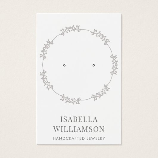  cirkelvormig Lijst dat juwelen laat zien Visitekaartje (Voorkant)