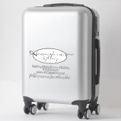 Cirkelvormig Logo Bakkerij Bedrijfsauto Cakemix Sticker (Koffer)