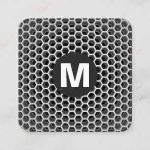 Cirkelvormig monogram - Honeycomb Cool Vierkante Visitekaartje