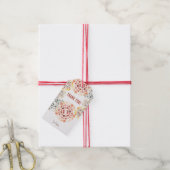 Cirkelvormig mozaïek cadeaulabel (Met Touw)