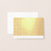 Cirkelvormig naadloos patroon folie kaarten (Met envelop)