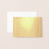 Cirkelvormig naadloos patroon folie kaarten (Voorkant met envelop)