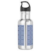 Cirkelvormig naadloos patroon waterfles (Achterkant)