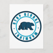  cirkelvormig ontwerp tegen opwarming van de aarde briefkaart (Voorkant)