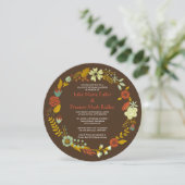 Cirkelvormig ontwerp voor Herfst - De douche van h Kaart (Staand voorkant)