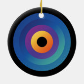 cirkelvormig Ornament van de pauwvlam (Achterkant)