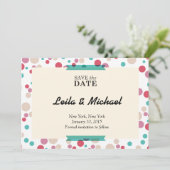 cirkelvormig save the date (Staand voorkant)