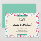 cirkelvormig save the date (Voorkant / Achterkant)