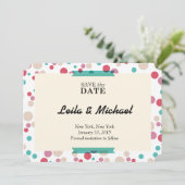 cirkelvormig save the date (Staand voorkant)