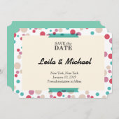 cirkelvormig save the date (Voorkant / Achterkant)