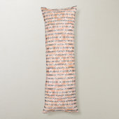 Cirkelvormig Tegel en trilpatroongeleider Lichaamskussen (Achterkant (Verticaal))