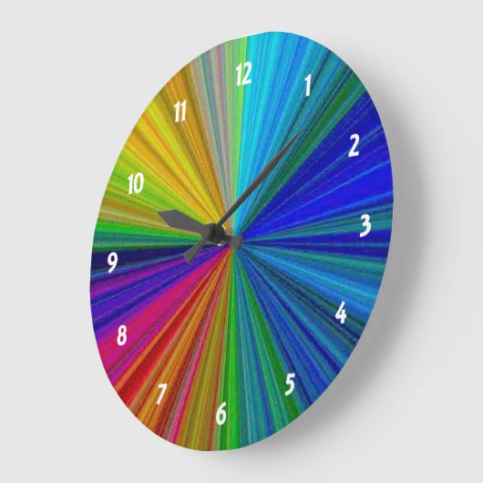 Cirkelvormig verloop regenboog grote klok (Hoek)