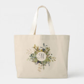 Cirkelvormig vloerframe met monogram grote tote bag (Achterkant)
