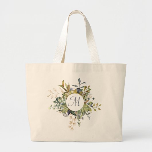 Cirkelvormig vloerframe met monogram grote tote bag (Voorkant)
