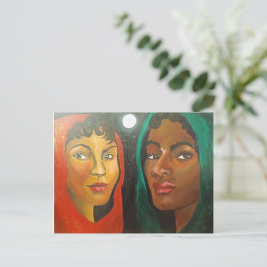 Cirkelvormige Briefkaart (Staand voorkant)