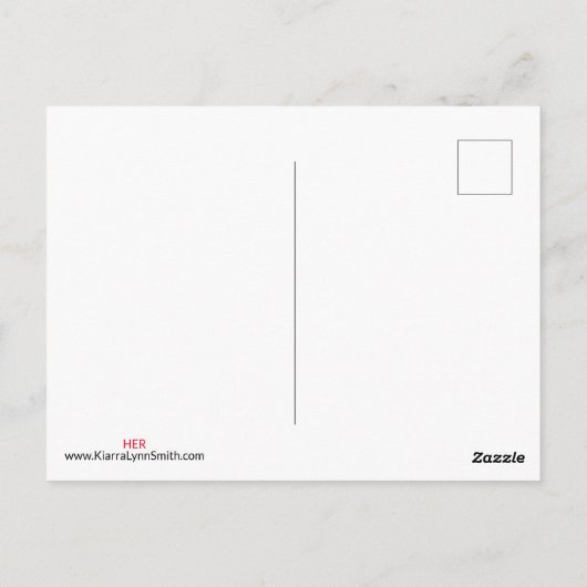 Cirkelvormige Briefkaart (Achterkant)