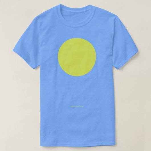 Cirkelvormige Crayola Maximum Groen Geel T-shirt (Design voorkant)