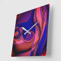 Cirkelvormige en gebogen vormen in royal blue naar