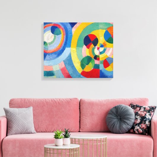 Cirkelvormige formulieren | Robert Delaunay | Canvas Afdruk (Insitu (Woonkamer))