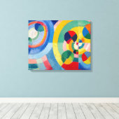 Cirkelvormige formulieren | Robert Delaunay | Canvas Afdruk (Insitu (Houten vloer))