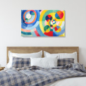 Cirkelvormige formulieren | Robert Delaunay | Canvas Afdruk (Insitu (Slaapkamer))