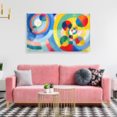 Cirkelvormige formulieren | Robert Delaunay | Canvas Afdruk (Insitu (Woonkamer))
