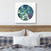 Cirkelvormige foto canvas afdruk (Insitu (Slaapkamer))