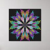 cirkelvormige kleurventilatoren canvas afdruk (Voorkant)